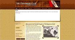 Desktop Screenshot of floridaexplorersclub.org