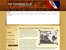 Tablet Screenshot of floridaexplorersclub.org